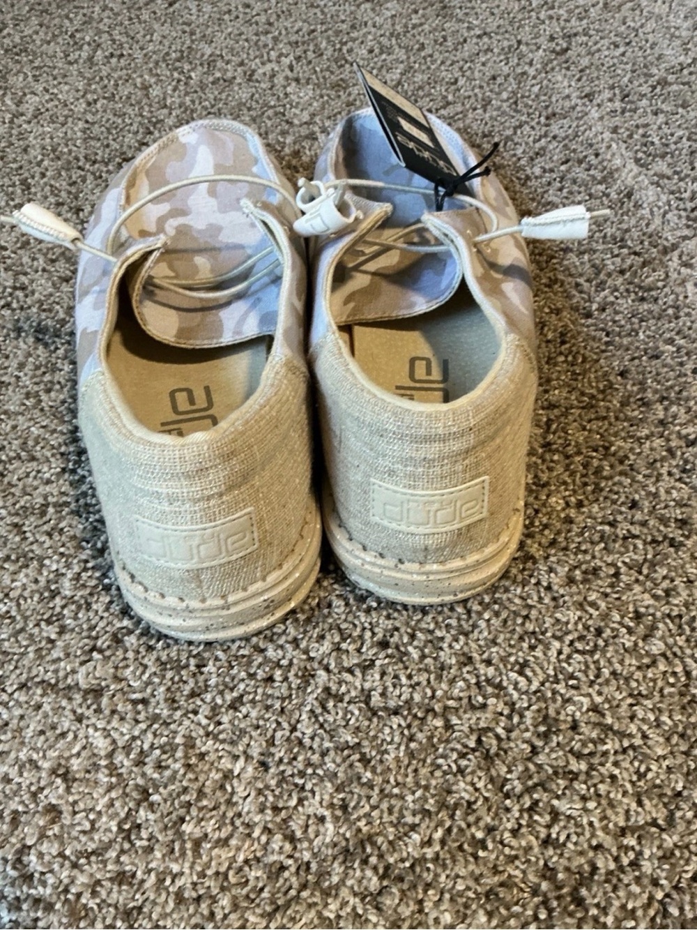 Hey Dude Women’s Slip-On Shoes in Beige Camo - Picture 4 of 6